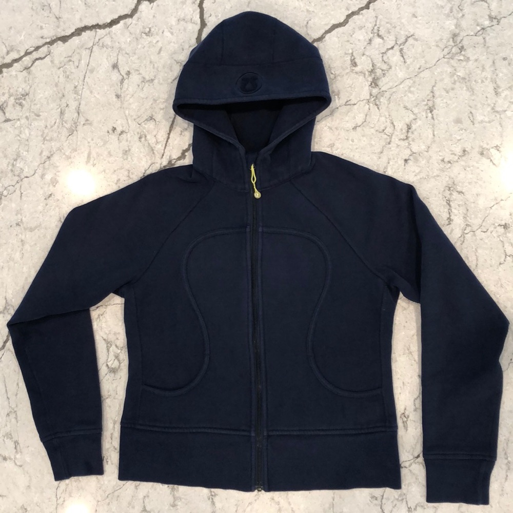 Lululemon navy blue scuba hoodie size 10